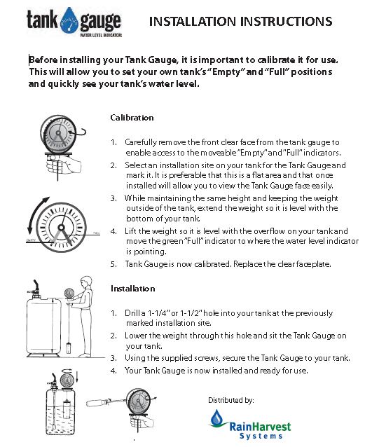 installation instructions